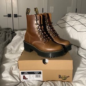 Dr. Martens Leona Boot Brown size 6
